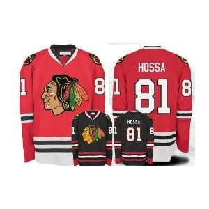 : EDGE Chicago Blackhawks Authentic NHL Jerseys #81 HOSSA RED Jersey 