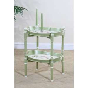  Cottage Tray Table (Green Red/ Pink/ White/ Black) (26H x 