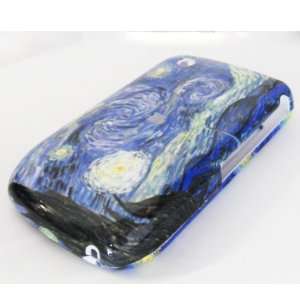 Blackberry 8520 8530 Hard Case Starry Night Design Phone Cover Metro 