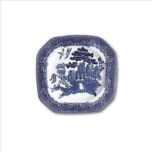 Johnson Brothers Willow Blue Dinnerware 7 3/4 Inch Square Salad Plates 