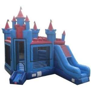  Bounce House Brave Knight Castle with Slide Combo Free 