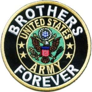  BROTHERS FOREVER US ARMY Military VET Biker Vest Patch 