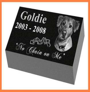 Cemetery Pet Grave Marker / Granite Headstone Markers  