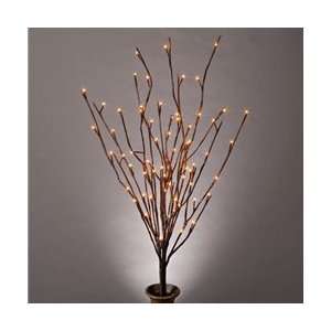  39 inch Lighted Bendable Brown Twigs, 72 Rice Lights, Plug 