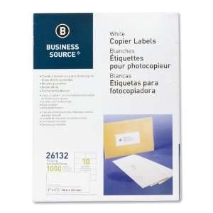  Business Source White Copier Mailing Label,2 Width x 4.25 