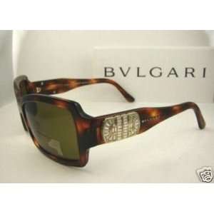  Authentic BVLGARI Tortoise Sunglasses 8001B   502/73 *NEW 