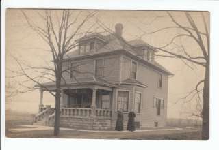 Residence Union City IN RPPC Old Postcard Randolph County Indiana Real 