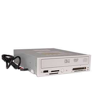  52x CD RW/16x DVD ROM IDE Drive & USB Card Reader (Beige 