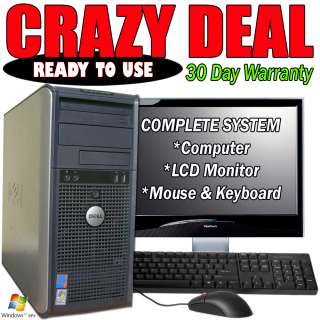   Fresh Dell GX620 Tower Computer System with 19 LCD Monitor   XP   4GB