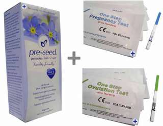 PRE SEED CONCEIVE PLUS & OVULATION/PREGNANCY TESTS 0855114000992 