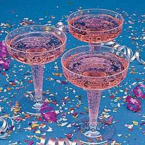  Clear Plastic Champagne Glasses 20 Count