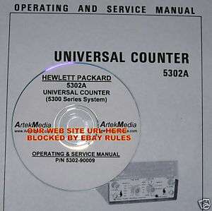 HP 5302A UNIVERSAL COUNTER OPERATING & SERVICE MANUAL  
