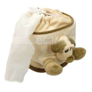 Dog Shaped Fabric Tissue Cover Box Paper Roll Container  