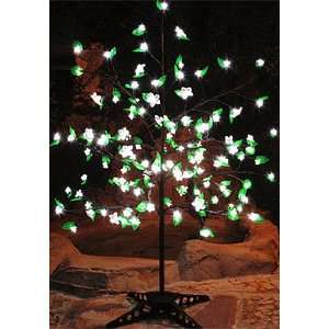  White LED Cherry Blossom Tree 90 Flowers with Foliage 