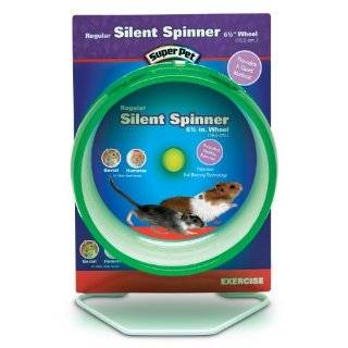   Hamster Silent Spinner 6 1/2 Inch Regular Exercise Wheel, Colors Vary