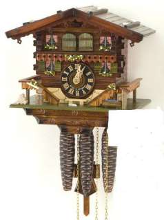 Hones 614E One Day Musical Cottage German Cuckoo Clock  