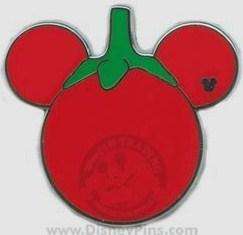 Disney WDW HM Pin Food Series 3   Tomato Mickey Icon  