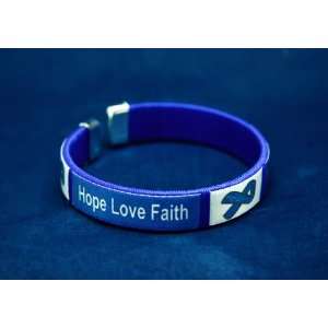   Fabric Bangle Bracelets   Hope, Love, Faith (Adult Size 25 Bracelets