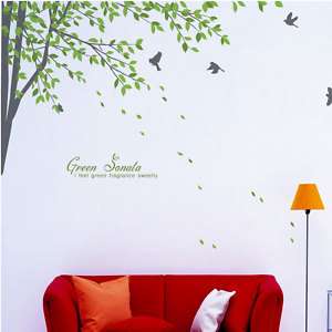 Green Sonata Home Garden Wall Decor Stickers Design new  