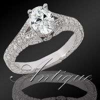 69 Oval Cut Diamond Vintage Engagement Ring I SI2 EGL  