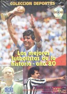 LOS MEJORES FUTBOLISTAS DE LA HISTORIA   AÑO ’80   DVD Diego 
