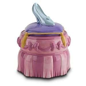   Disney Cinderella Princess Slipper Ceramic Cookie Jar 