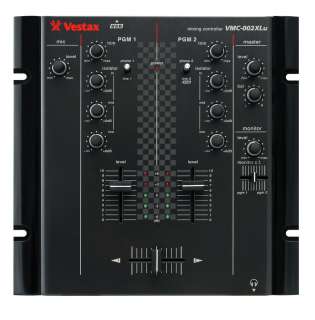 VESTAX VMC 002XLu USB BLK 2 Channel DJ mixer with USB and XLR Outputs 