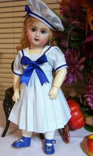 Sailor Dress Pattern for Bleuette 11 Doll  