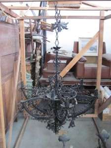 THE BEST HAND WROUGHT IRON ANTIQUE CHANDELIER 10IT013  