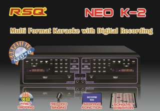 RSQ K 2 Dual Loader Karaoke Player K2 Neo+G +G CDG Fast Rip 