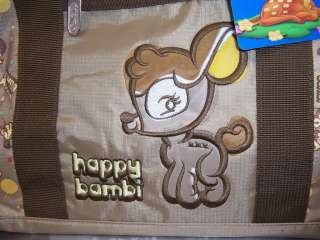 Disney HAPPY BAMBI Large DIAPER Duffle T0TE Travel BAG  