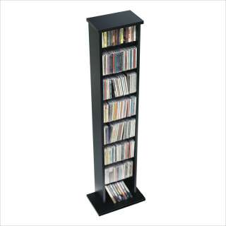 Prepac Slim Rack Black CD & DVD Media Storage 772398220024  