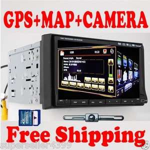  Touch Screen Auto Motor Car DVD Player GPS Navigation Ipod+Rear Camera