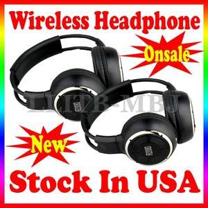   Infrared Wireless Headphones For Car Pillow Headrest DVD Players