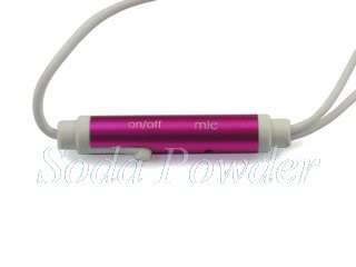 Pink In Ear Stereo Headsets Handsfree for iPhone 3G 3GS  