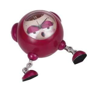   Robotic Style Alarm Clock Desk Clock   Violet Red