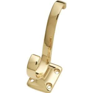   Hardware P27320 Polished Brass Decorative Hooks: Home Improvement