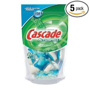   Action Pacs Dishwasher Detergent, Fresh Scent, 32 Count (Pack of 5