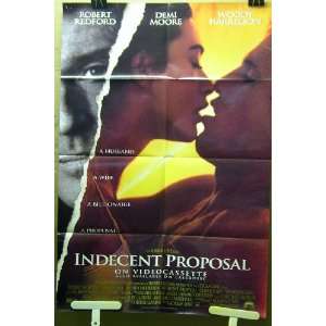  Movie Poster Indecent Proposals Robert Redford Demi Moore 