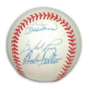  Bobby Doerr, Gaylord Perry and Bob Feller Autographed/Hand 