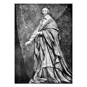 Cardinal Richelieu, Painting by Ph. De Champagne Premium Poster Print 