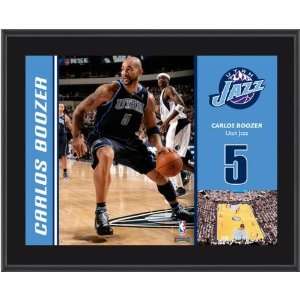  Utah Jazz Carlos Boozer Sublimated 10x13 Plaque Sports 