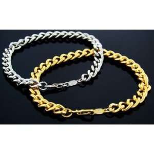  Bulk Savings 357310 Cuban Link Chain Bracelet Gold  Pack 
