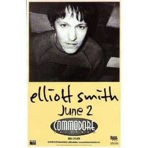  Elliott Smith Vancouver 2000 Concert Poster