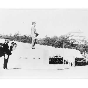   192 photo Japans first fire lassies, Emperor Hirohito 
