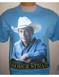 George Strait Carolina Blue T shirt Size XLARGE