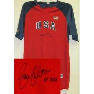 Jennie Finch Team Usa Autographed/Hand Signed Jersey
