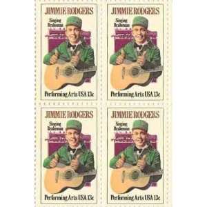 Jimmie Rodgers Set of 4 x 13 Cent US Postage Stamps NEW Scot 1755