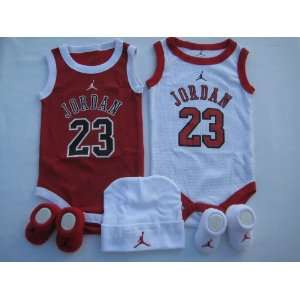  Nike Jordan Infant New Born Baby 2 Vest Shoulder Bodysuit 