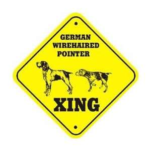   Area Patrolled by German Wirehaired Pointer Sign Patio, Lawn & Garden